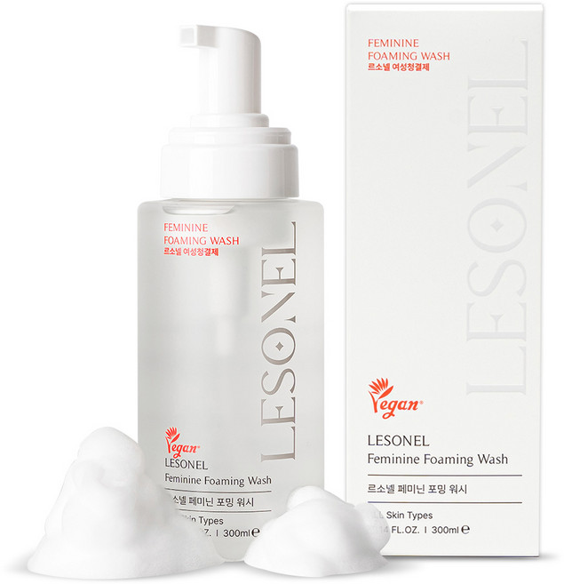[르소넬 여성청결제] 미국 FDA 인증 약산성 락토 페미닌 포밍 워시, 1개, 300ml