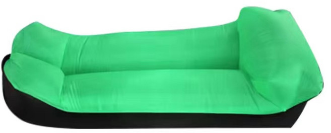 풍선식 에어 베드 안락 의자 소파 해먹 캠핑용 에어소파, 베개가 있는 초록