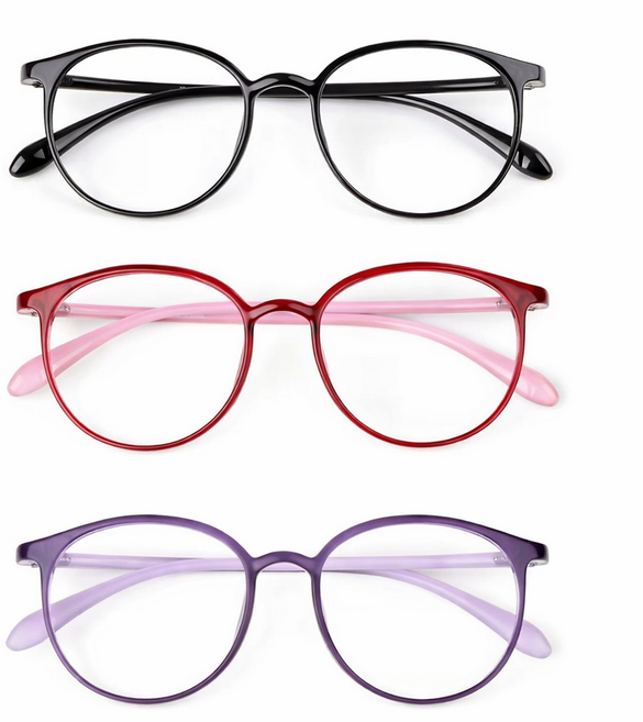 초경량 남자 여자 노안 확대경 블루라이트 차단 렌즈 돋보기 안경 뿔테