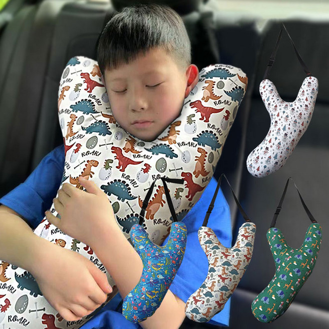 슈퍼리치 자동차 바디 쿠션(Y형) 에어쿠션 안전벨트 쿠션 목베개 바디필로우 수면 어린이 성인 카시트 릴렉스 목쿠션 자동차, 1개, BP02_01 눈사람