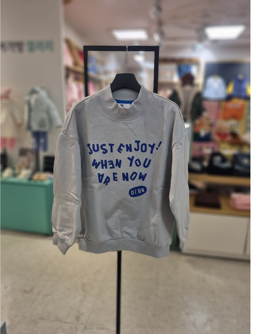 [OPR아동] 픽스키즈 올리반 엔조이하프넥맨투맨 GR OE4UTS202GR