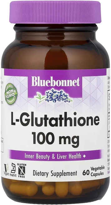 블루본넷뉴트리션 L-글루타치온 100mg 60 베지캡슐, 5개, 60정 - 쿠팡