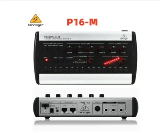 Behringer Powerplay P16-M 채널 디지털 개인 믹서 모듈 분배, 04 P16-M