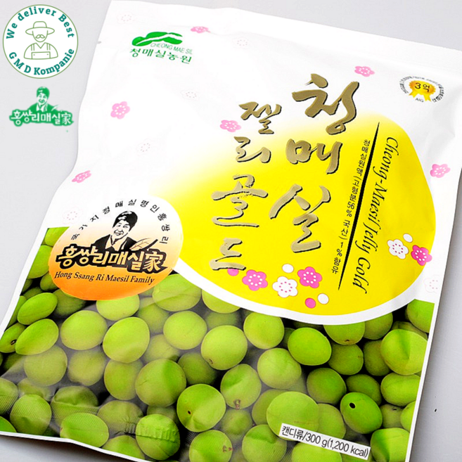 [GMD]청매실 농원 청매실 젤리 골드 어르신 과일 건강 젤리 사탕, 5개, 300g