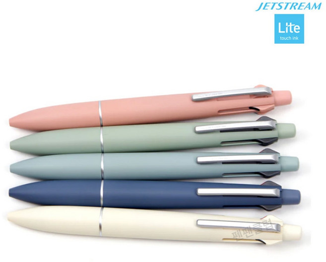 유니 제트스트림 라이트터치 4+1 멀티펜 0.5 볼펜 펜팬, 스틸블루