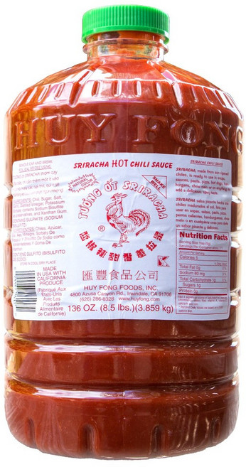 후이퐁 닭표 스리라차 핫 칠리소스 3.8L, 1개