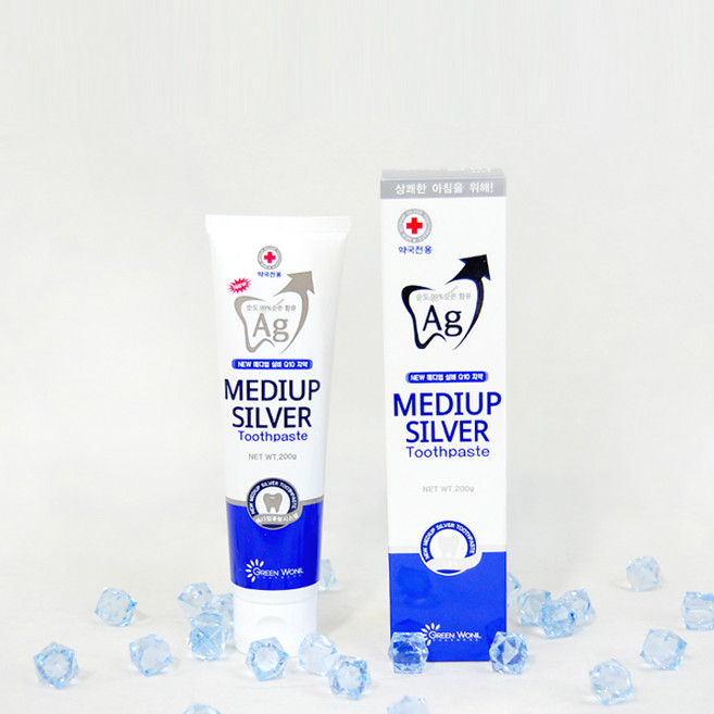 (1+1) 국내산/메디업실버치약/은치약/치약/실버치약, 200g, 2개