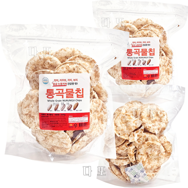 소담 통곡물칩, 3개, 200g