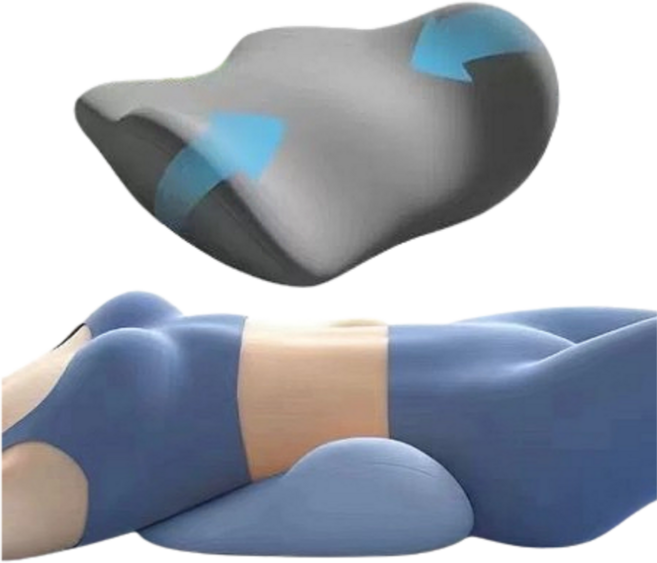 루미에르 허리베게 바른자세 수면 요추베게 쿠션, 1개, 그레이