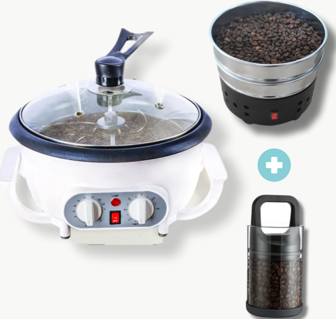 올인원 가정용 홈로스팅 로스터기 쿨러 세트, 로스팅 세트, 1개