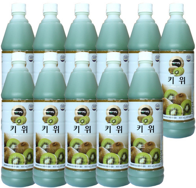 청솔 키위 음료베이스, 835ml, 11개