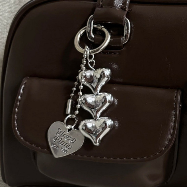 올데이인 빈티지 하트 키링 메탈 체인 키홀더