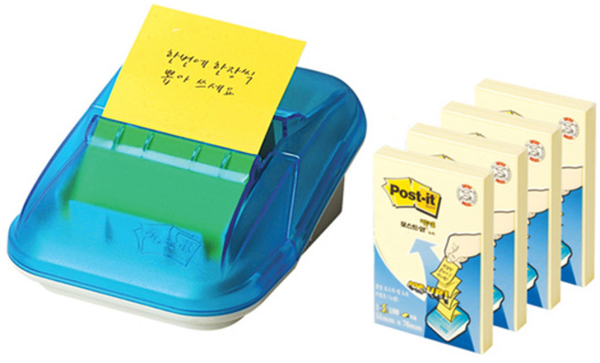=포스트잇 팝업 디스펜서팩 (팝업리필 총400매) KR-2003
