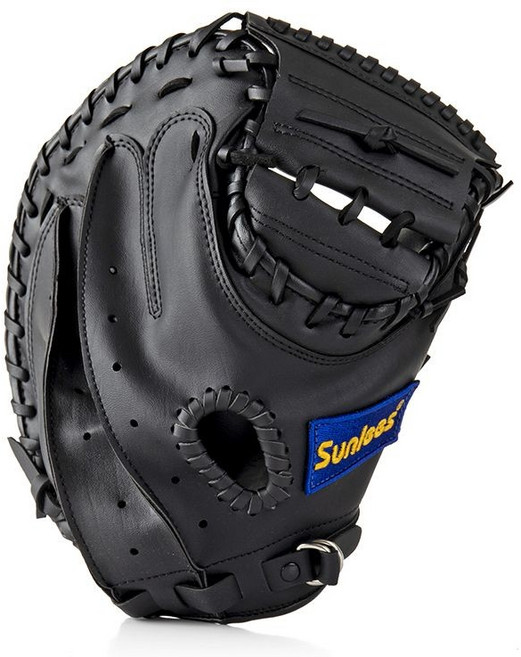 酷姆斯 棒球捕手手套 專業訓練加厚, 黑色, 1個