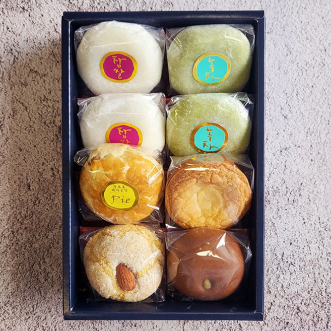 합격 기원 수제팥 수능 찹쌀떡 선물 8구 식사대용, 종이가방X, 배송희망일 배송메모란에, 50g, 8개