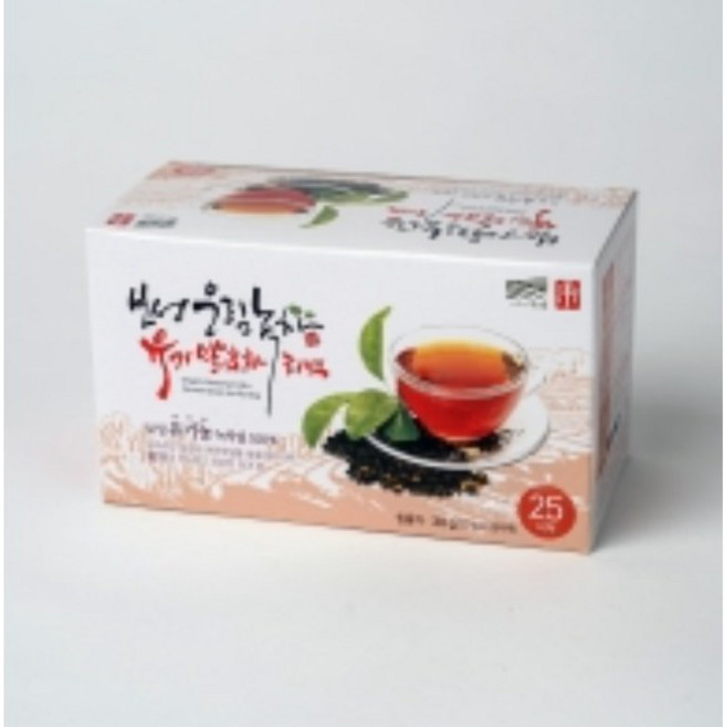 유기농 발효차(황차) 티백, 1박스, 25개입, 1.2g