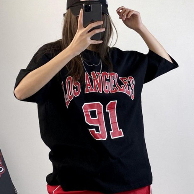 [주식디디댄스] 91 힙합 반팔 데일리 댄스복 공연복 무대복 힙합의상 축제의상