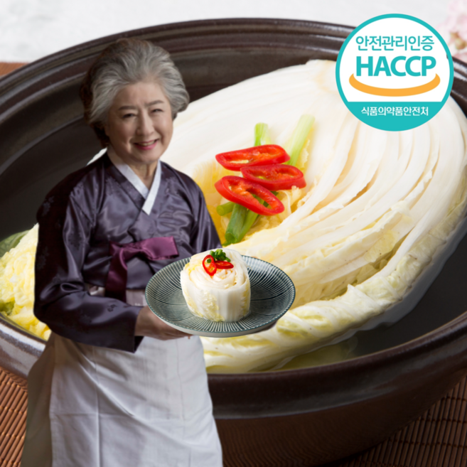 먹사부 100% 국내산 백김치 우리농산물 배추 육수 양념, 5kg, 1개