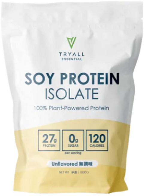 TRYALL ESSENTIAL 分離大豆蛋白 粉狀, 1kg, 1包