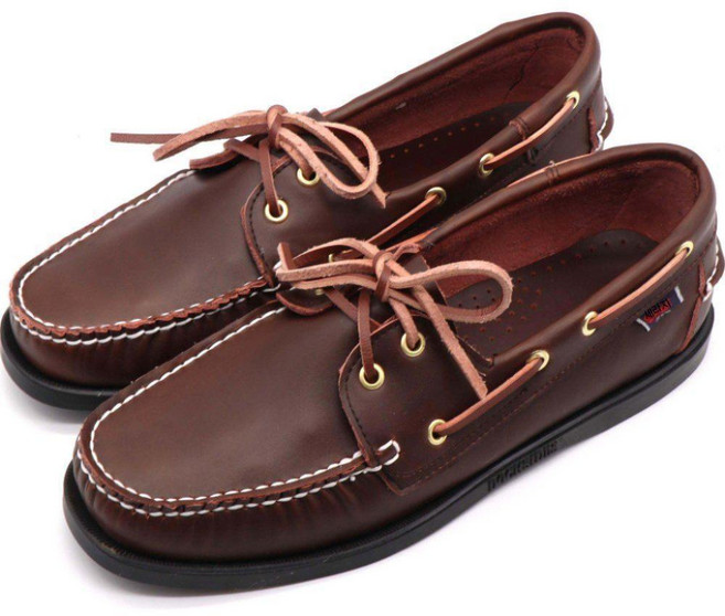 남성 소가죽 보트화 발편한 단화 캐주얼 핸드메이드 보트슈즈 갈색 30