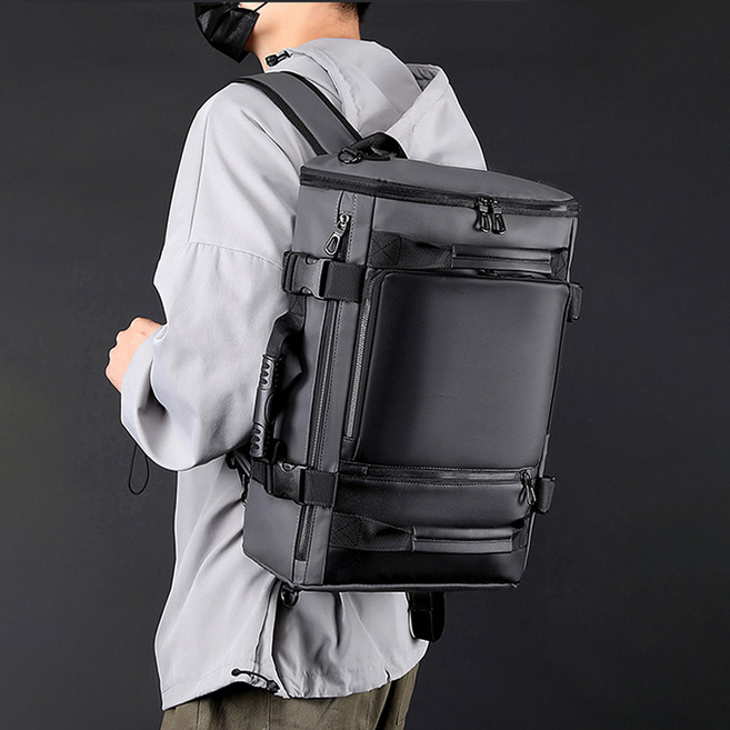 지디오 남성 가죽 백팩 책가방 배낭 노트북 수납 투웨이 보스턴백 대용량 스퀘어 멀티 여행 직장인 남자 가방