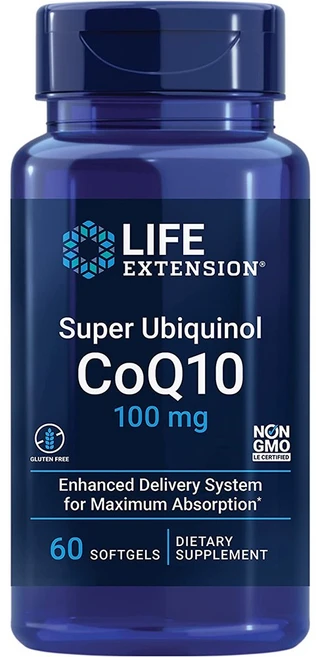 라이프익스텐션 슈퍼 유비퀴놀 CoQ10 100mg 소프트젤, 60정, 1개 - 쿠팡