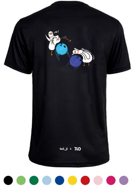 [디자인 공모전 당선작] 710 칠텐 천하무적 칠덕x십덕 프리미엄 기능성 볼링 반팔 티셔츠