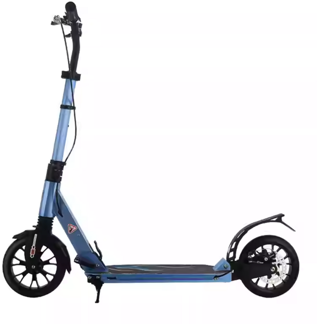 딜코코 접이식 킥보드 성인 학생 수동킥보드 듀얼서스펜션 디스크브레이크 대형휠 150kg, 1개, 블루