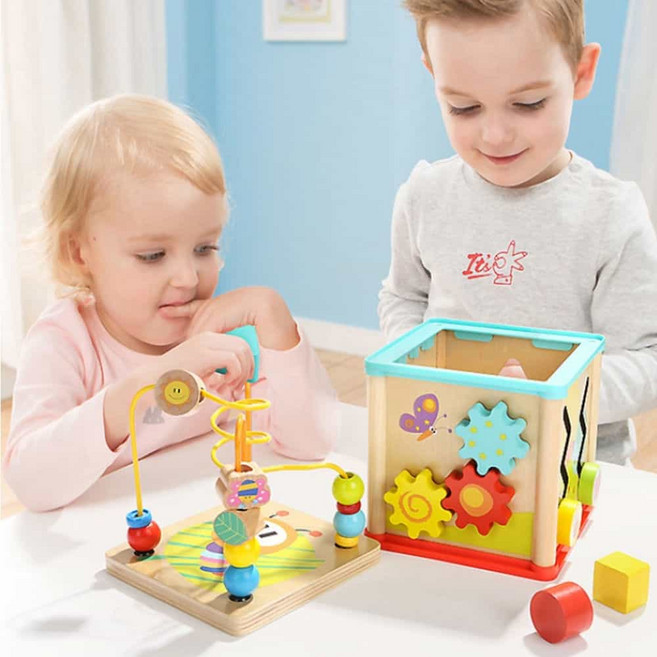 베이비 롤러코스트 구슬옮기기 아기장난감 아동장난감 어린이완구 유아완구 원목교구