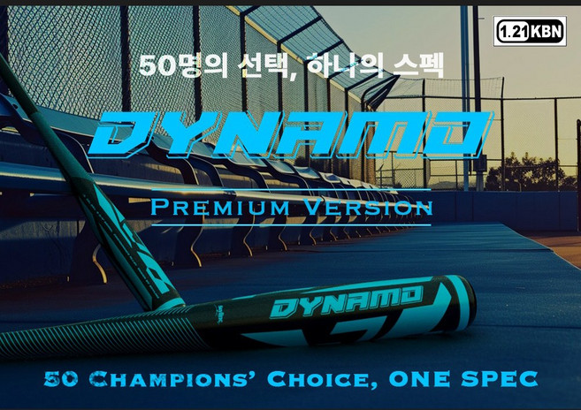 스카이라인 Dynamo 다이나모 알로이배트 야구배트 KBN1.21, 1개, 블랙스카이