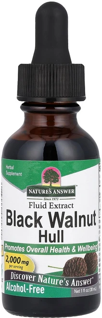 Nature's Answer 흑호두 껍질 액상 추출물 알코올 무함유 2 000mg 30mL(1온스), 1개, 30ml - 쿠팡