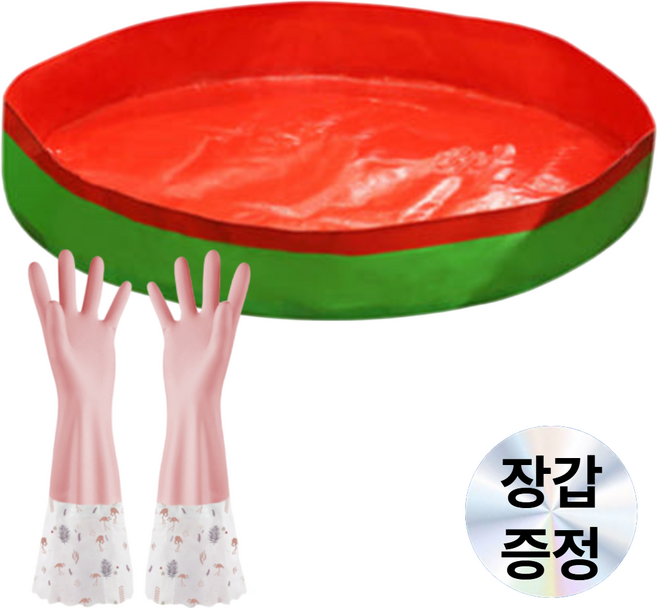 파밍굿즈 김장매트 국산 무봉제 다용도 배추 절임용 매트 고무장갑 세트, 1개