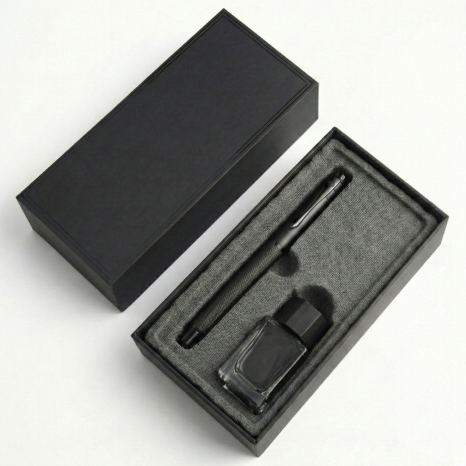 세로나 입문용 만년필 세트 선물 세트, 블랙, EF