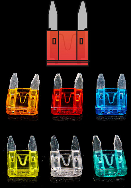 차량용 퓨즈 휴즈 대형 소형 미니 유리 홀더 듀얼 DIY, Mini타입, 1개