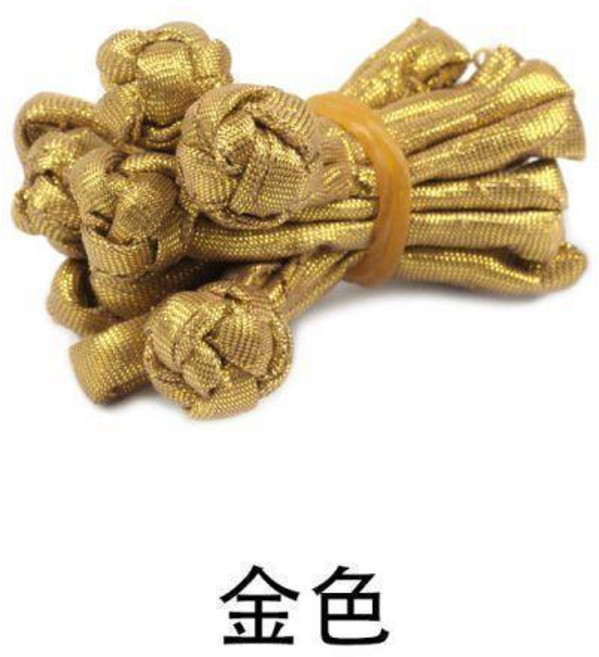 傳統服飾盤扣 釦子, 金色