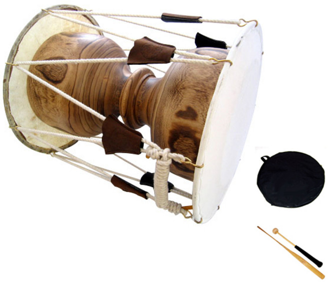 국악기 사물장구 세트 1자 7치 (1.7치) 가방 채 포함 중등부용 일반용, 1개, 나무색상