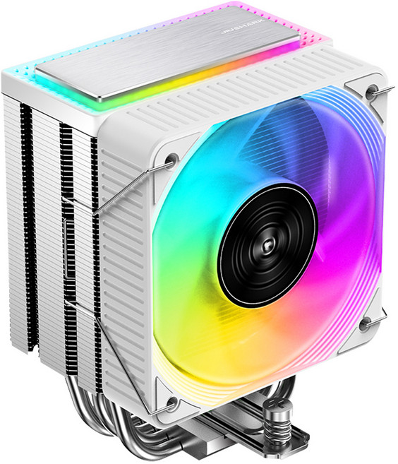 JIUSHARK JF100RS Crystal ARGB 화이트 CPU공랭쿨러, 1개