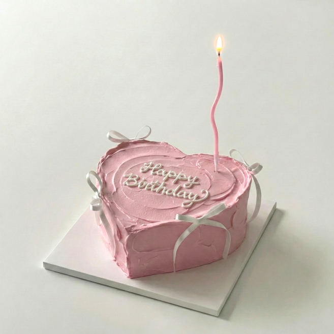 웨이브초 5팩 케이크초 생일초, 30개, 6g, 쉬머핑크