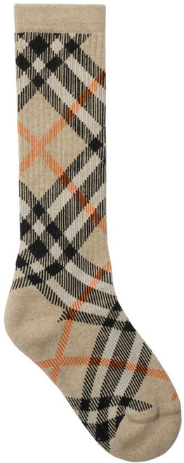 버버리 체크 프린트 양말