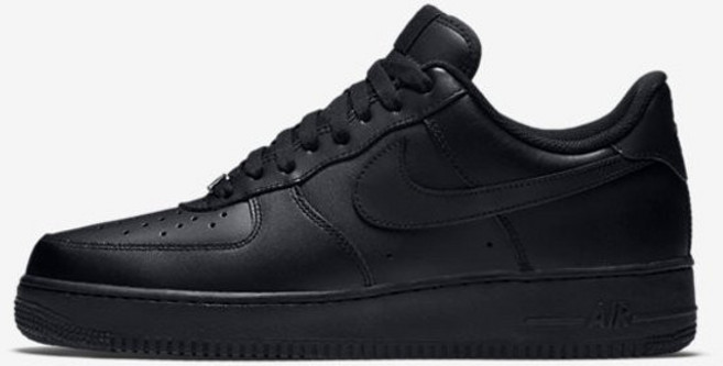 나이키 에어포스1 로우 07 트리플 블랙 315122-001