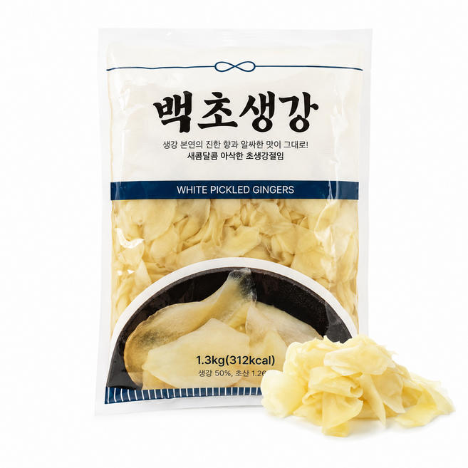 새콤달콤 아삭한 프리미엄 백초생강, 1개, 1.3kg