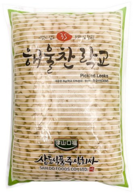 MMMALL 해울찬 상온 락교 3s, 4개, 3kg