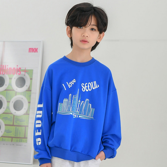 잭키드 남아용 서울 맨투맨