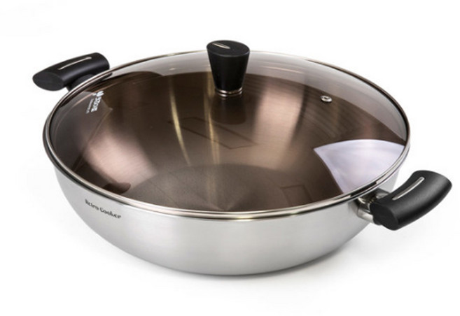 키친아트 국내산 인덕션겸용 레트로쿠커 냄비 궁중전골 33CM, 혼합색상, 1개