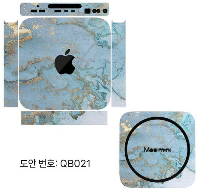 맥미니 M4 프로 보호 필름 컬러 커스텀 애니메이션 스티커 PC 투명 무광 커버, 9 이미지 QB021, 맥 미니 A2686