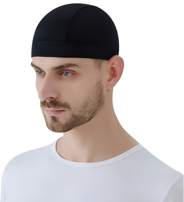 CULT 라이딩 쪽모자 스컬캡 쿨 이너캡, AB1.헬멧이너캡 블랙, 1개