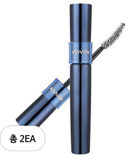 비디보브 노리무버 볼륨앤컬링 마스카라 8ml, 블랙, 2개