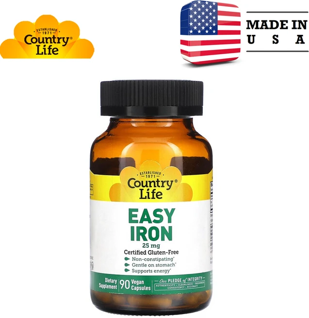 컨트리 라이프 순한 철분 25mg 베지 캡슐 90정, 1개 - 쿠팡