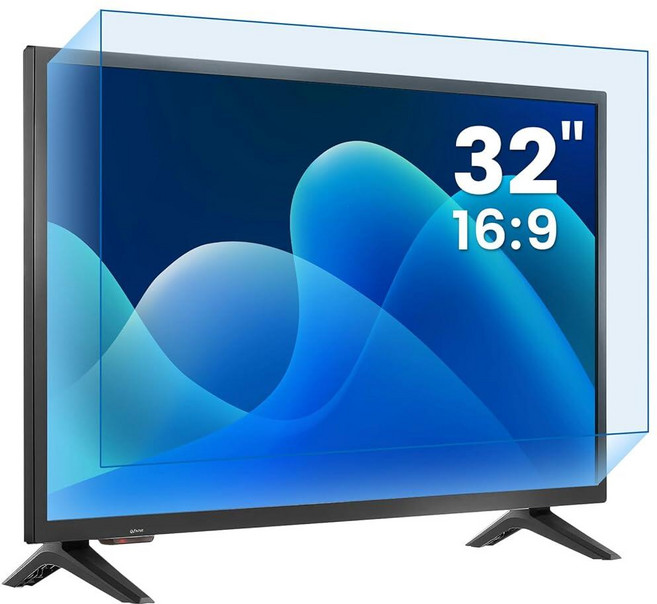 F FORITO 32인치 16:9 블루 라이트 방지 매트 TV 액정보호필름 눈부심 컴퓨터 스크린 커버 삼성/휘장/비지오/TCL/웨스팅하우스/하이센스/ATYME TV와 호환 1, F FORITO 32인치 16:9 블루 라이트 방지 매