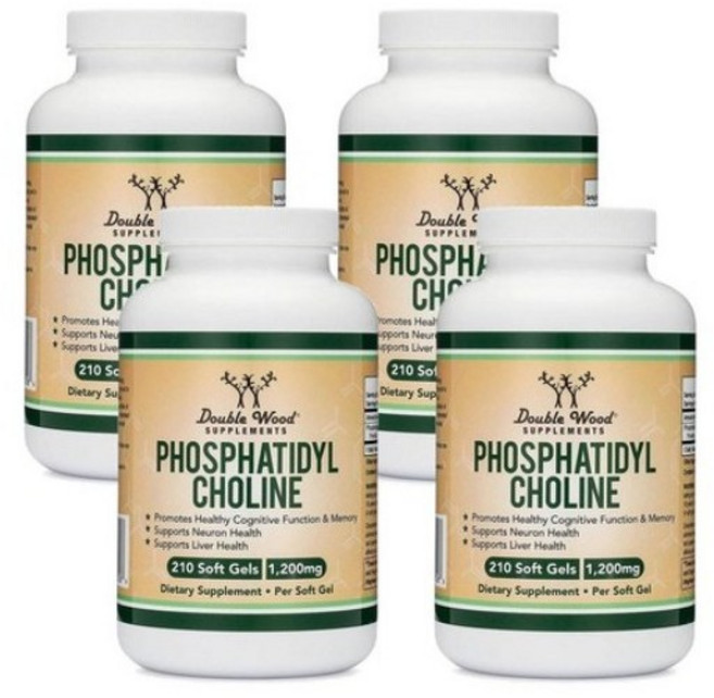 더블우드 포스파티딜콜린 1200mg 소프트젤 Double Wood Phosphatidylcholine, 210정, 4개